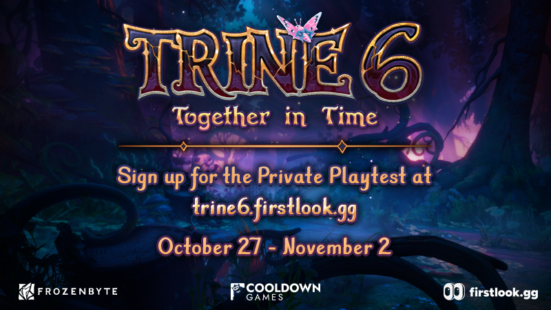 Trine 6 playtest banner